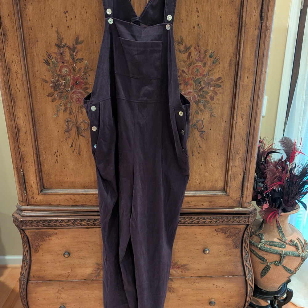Coldwater Creek Deep Purple Overalls